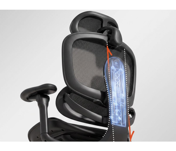 Sihoo DORO C500 V2 Ultra czarny z podnóżkiem - 1598804 - zdjęcie 6